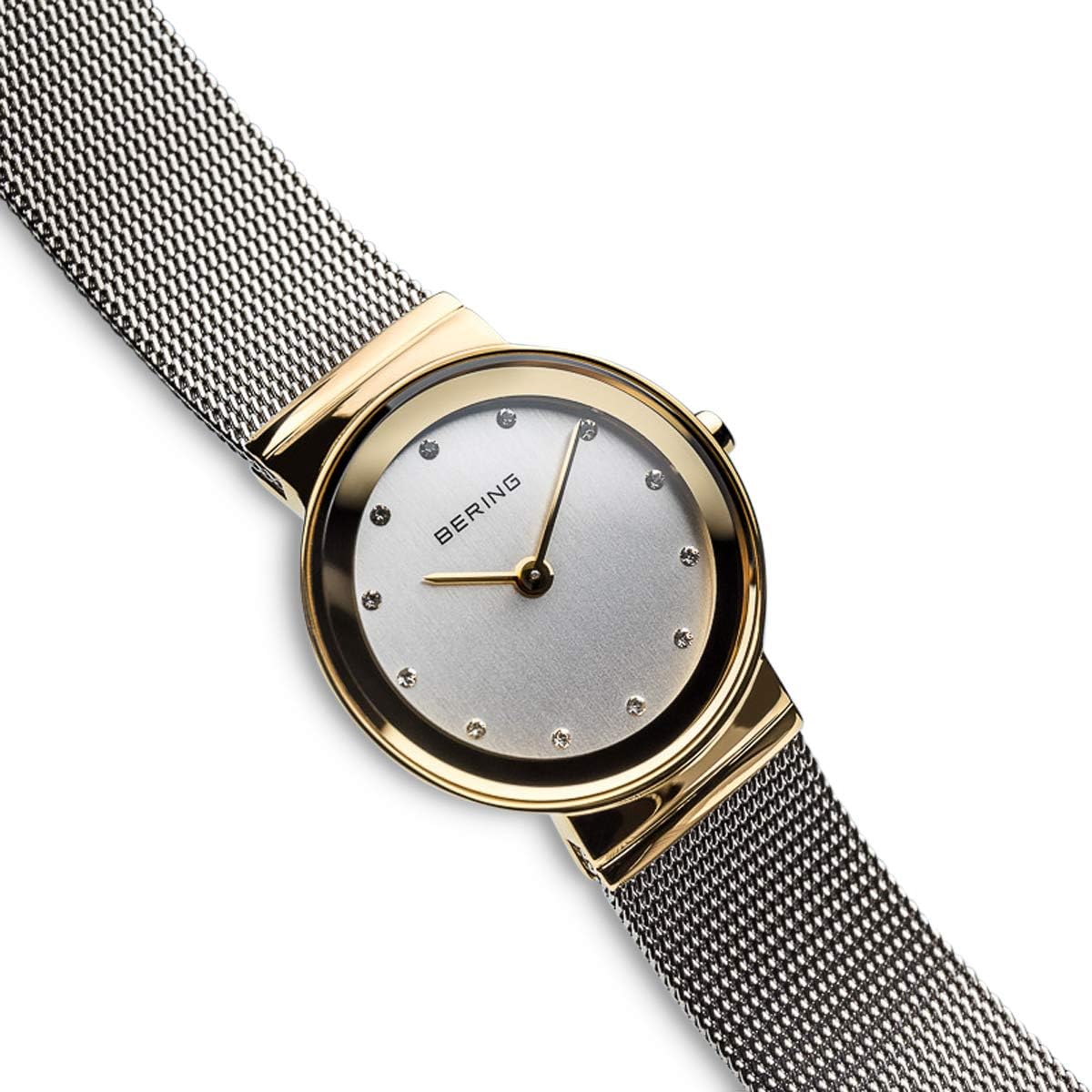 Bering Reloj Movimiento Cuarzo Mujer - Colección Clásica con Acero Inoxidable y Cristal de Zafiro 10126-XXX