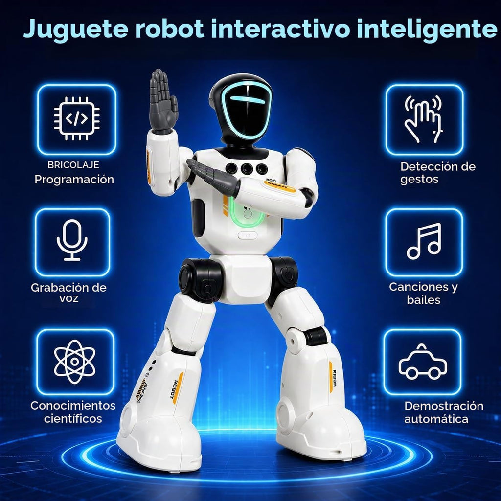 Robot de juguete AI para niños, robot interactivo programable