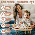 Vanplay Kids Drum Set, Montessori Toys para 2 3 Year Old Boy Girl Gifts