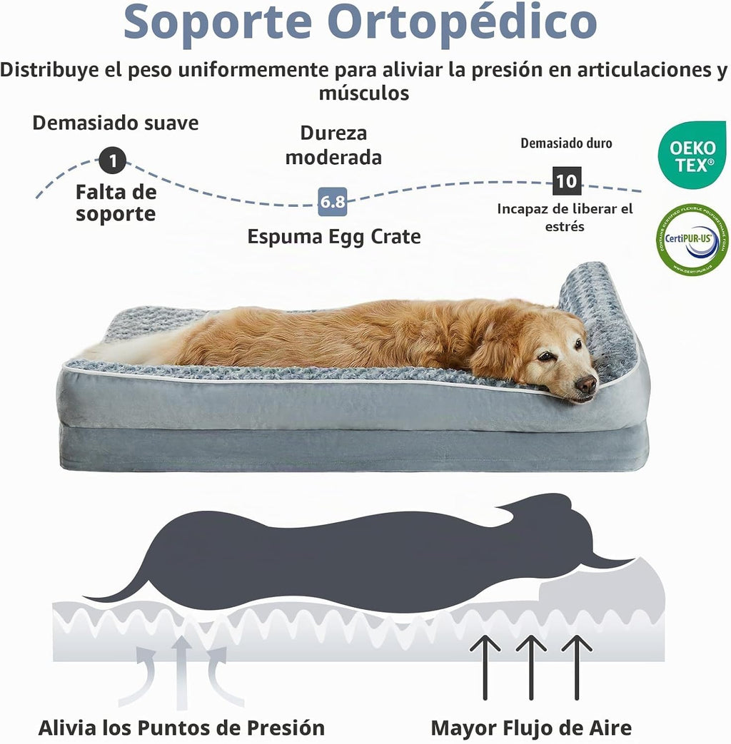 Cama ortopédica lavable para perros, sofá para dormir para perros