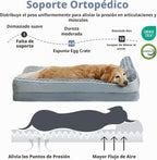 Cama ortopédica lavable para perros, sofá para dormir para perros