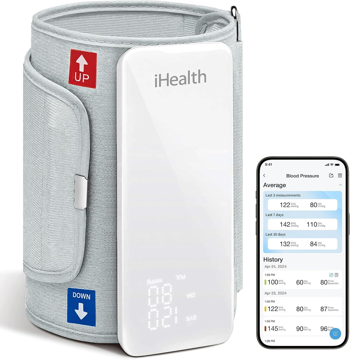 iHealth Neo Monitor inalámbrico de presión arterial, máquina BP del brazo