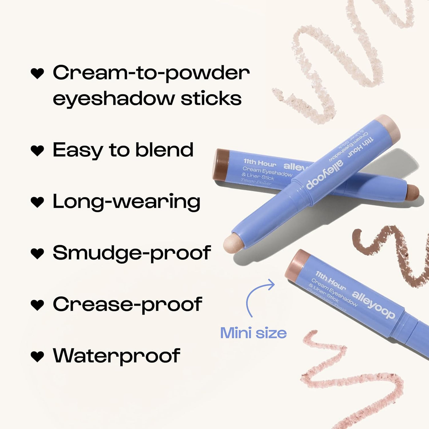 ALLEYOOP Everyday Essentials - Kit de maquillaje + hisopos para qui...