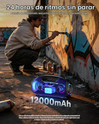 Altavoz Bluetooth, altavoces portátiles de pico de 200 W
