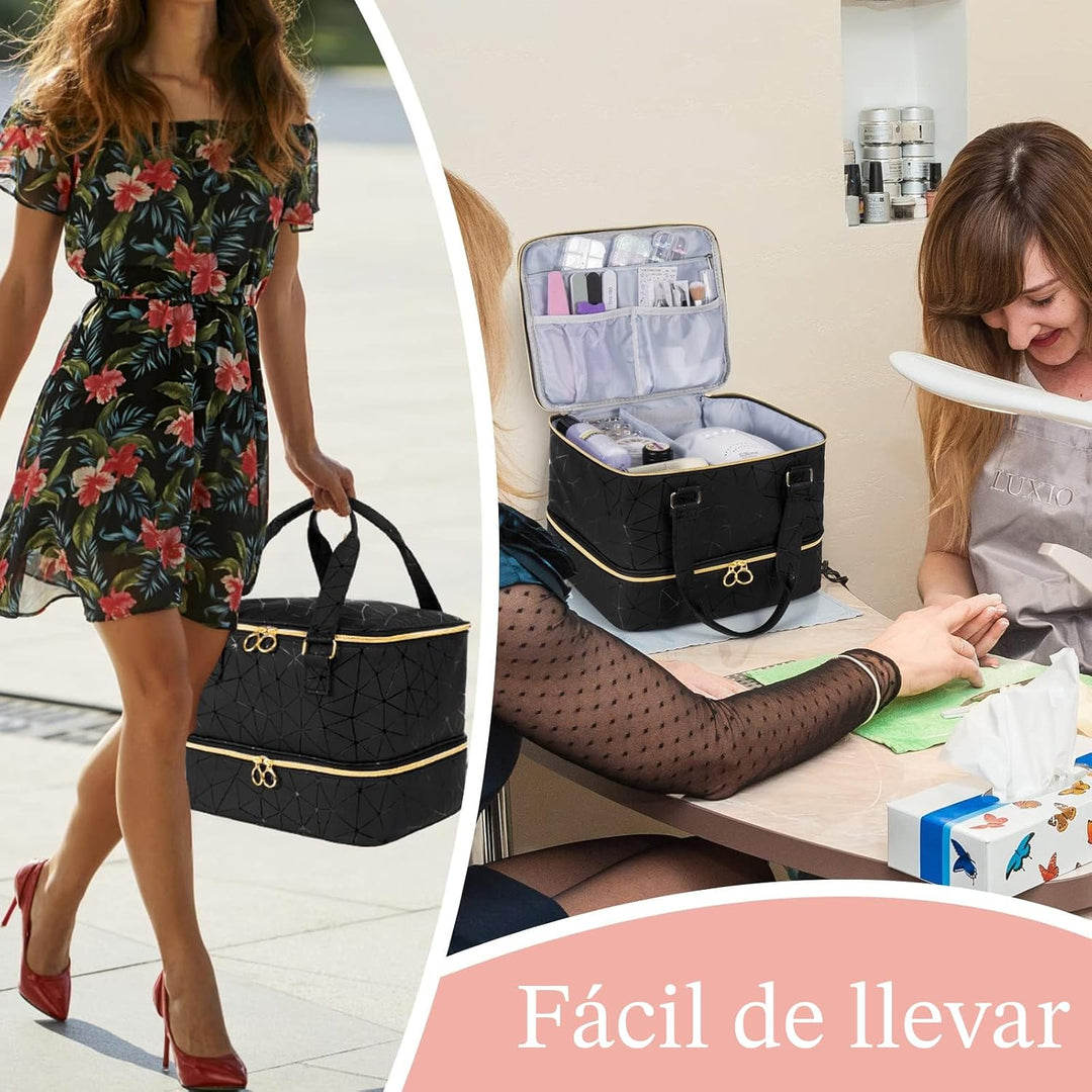 Uross Bolsa Organizadora de Esmalte de Uñas Contiene 42 Botellas de...