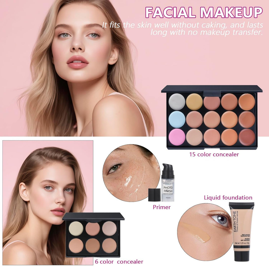 Kit de maquillaje de viaje, juego de maquillaje para niñas adolesce...