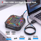 Aitalk, hub USB 3.0 de 7 puertos