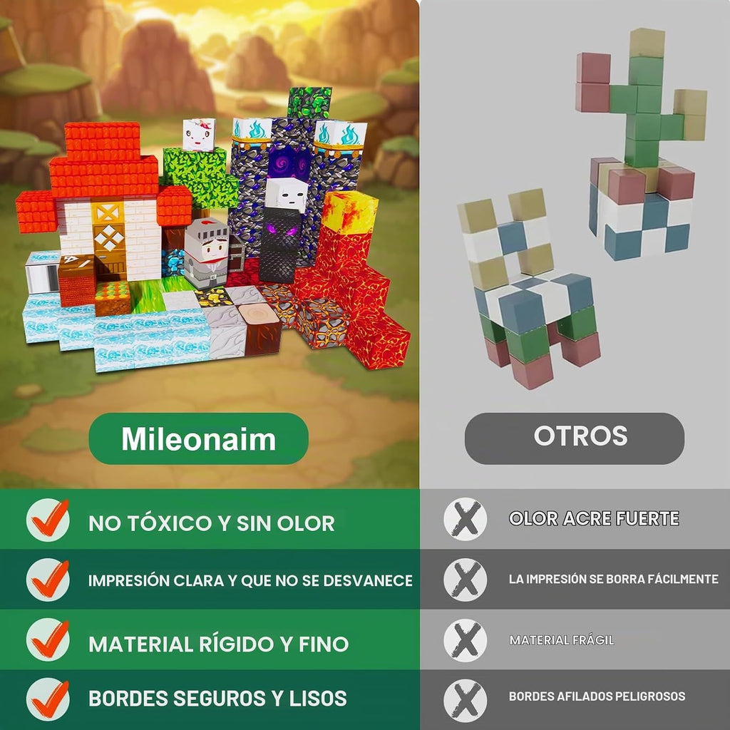 Bloques magnéticos 200PCS Juguetes de construcción para niños