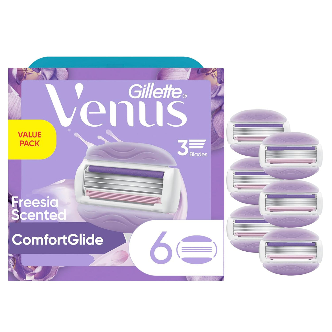 Gillette Venus ComfortGlide Freesia - Recambios de maquinilla de af...