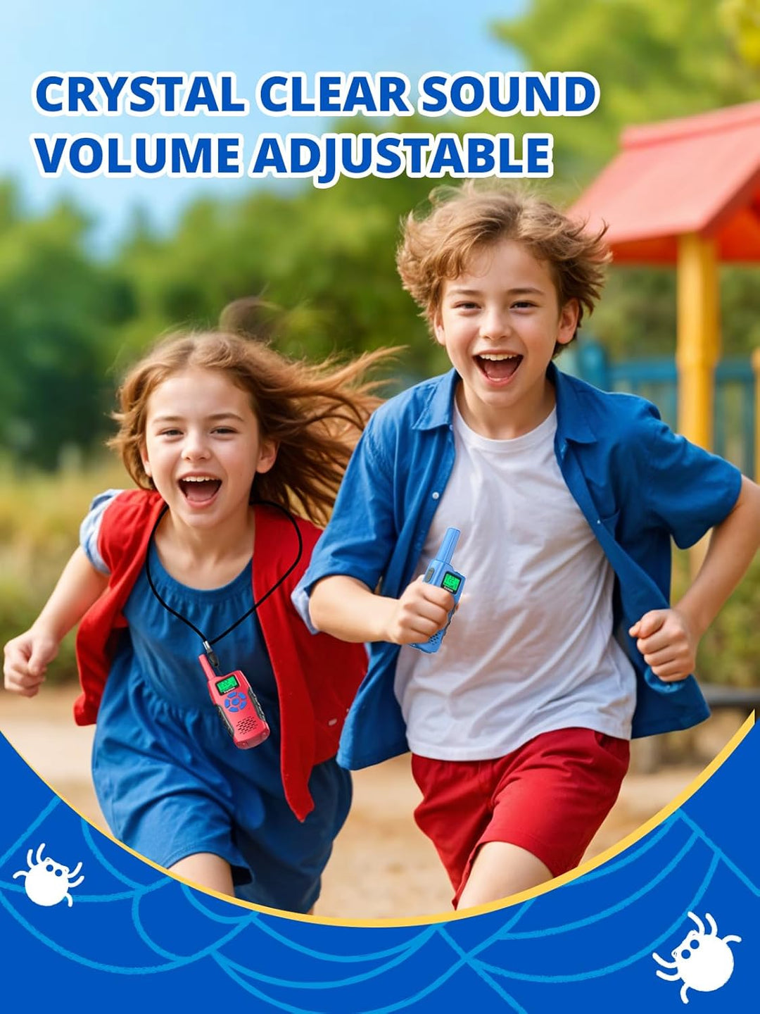 Inspireyes Walkie Talkies para niños recargables, juguetes para niñ...