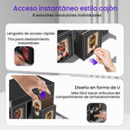 MTG Commander - Caja de cubierta con asa, 8 bandejas modulares extraíbles y