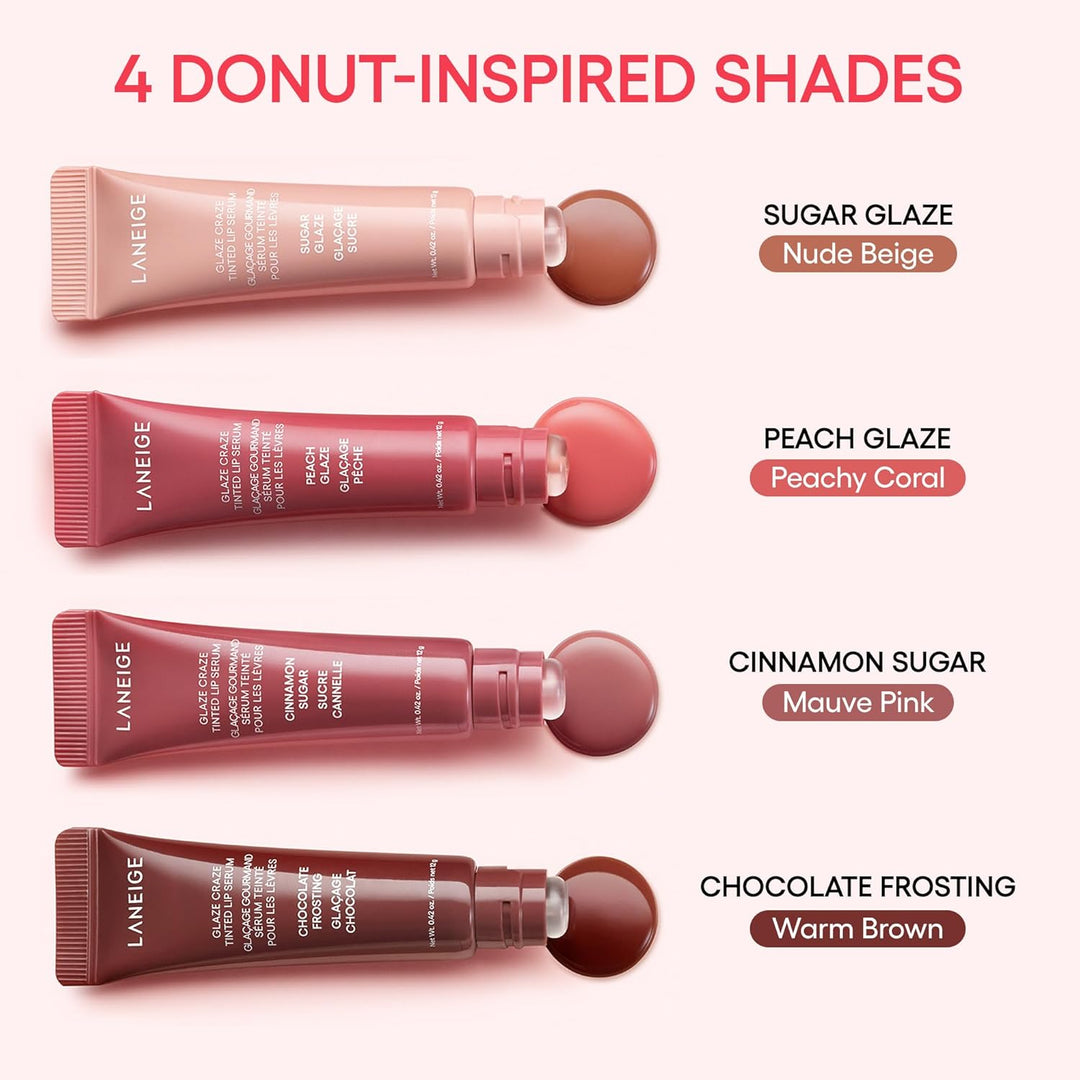 LANEIGE - Suero labial brillante Glaze Craze: Suero labial hidratan...
