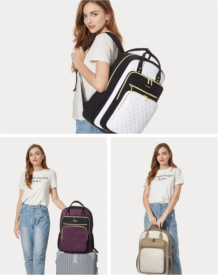 LOVEVOOK Mochila para computadora portátil para mujer, mochila para...