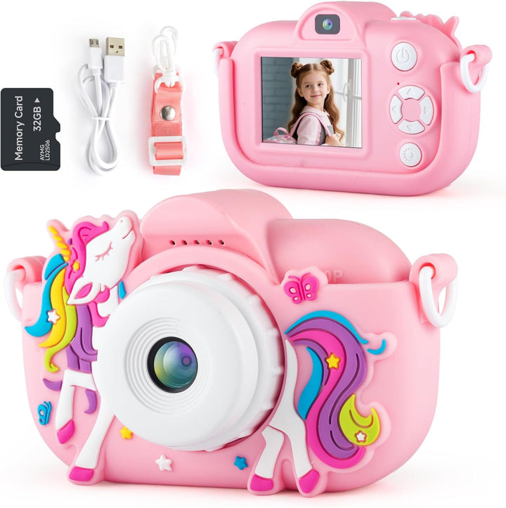 Cámara para niños para niñas de 3 a 5 años, regalos, cámara digital...