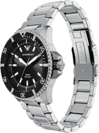 Reloj Emporio Armani World Explorer de acero inoxidable, tres agujas y energía solar