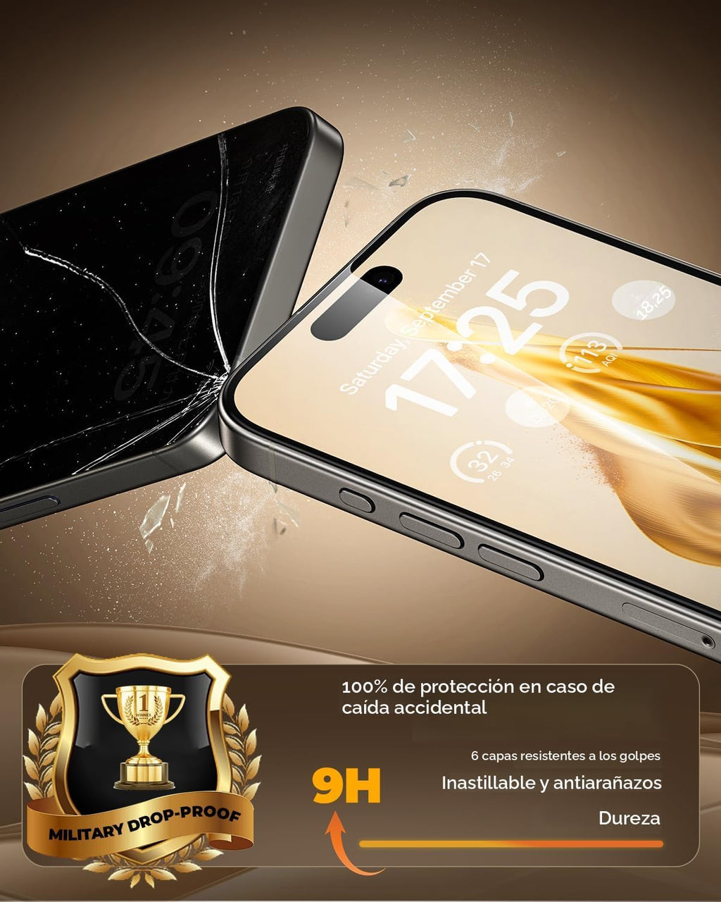 UNBREAKcable - Protector de pantalla de privacidad para iPhone 16 Pro Max, cobertura completa