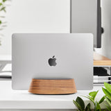 HumanCentric Soporte vertical para laptop en madera de nogal negro,...
