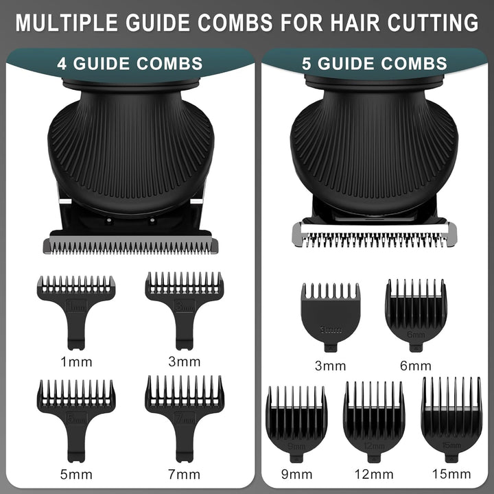 Scttomon Recortadora de barba para hombres, kit profesional de aseo...