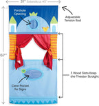 HABA Doorway Teatro de marionetas - Ahorro de espacio con varilla ajustable: ideal para juegos de simulación, títeres de mano, actividades educativas para niños y juguetes para niños pequeños de 3 años en adelante
