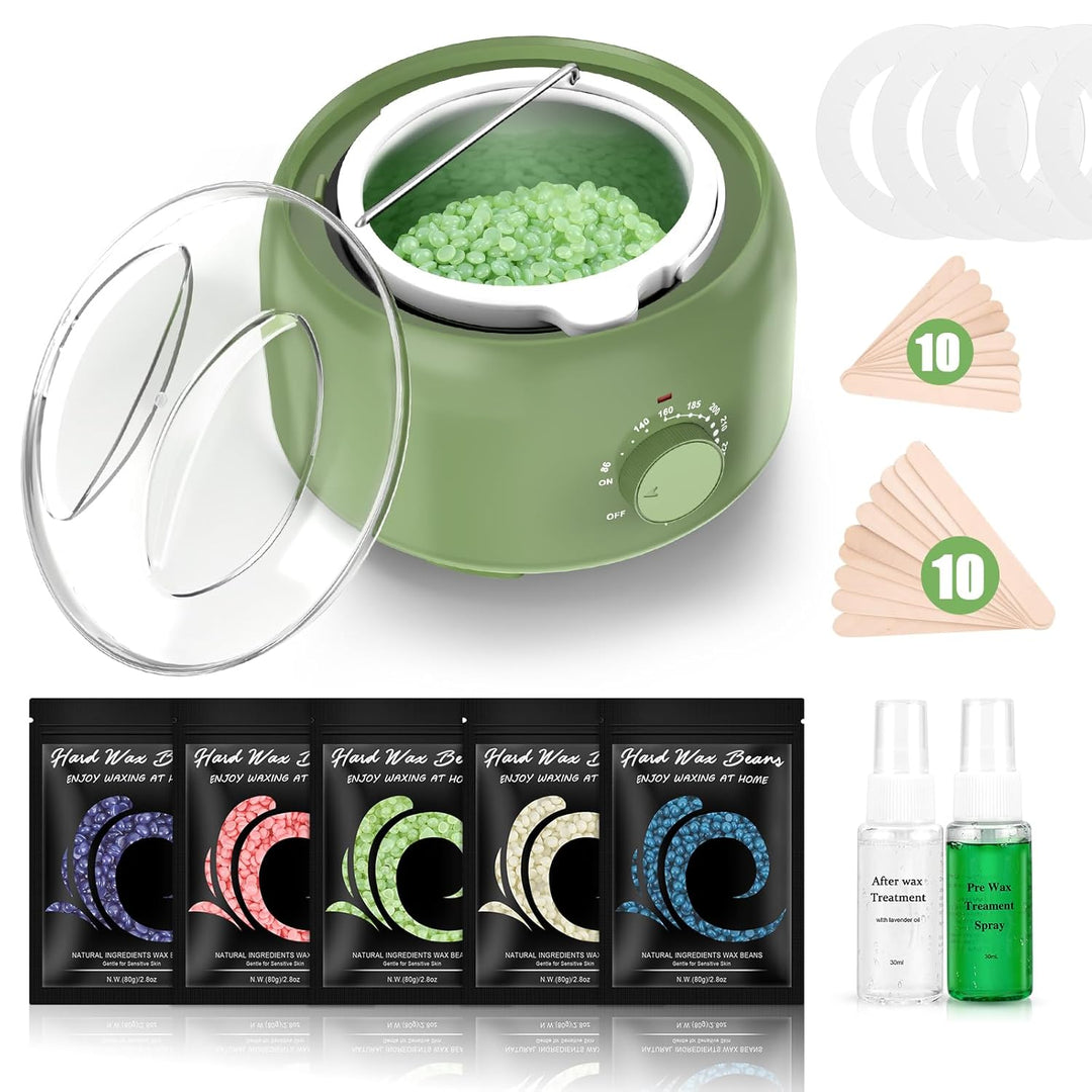 TIKESI Kit de depilación \u2013 Calentador de cera para depilación,...
