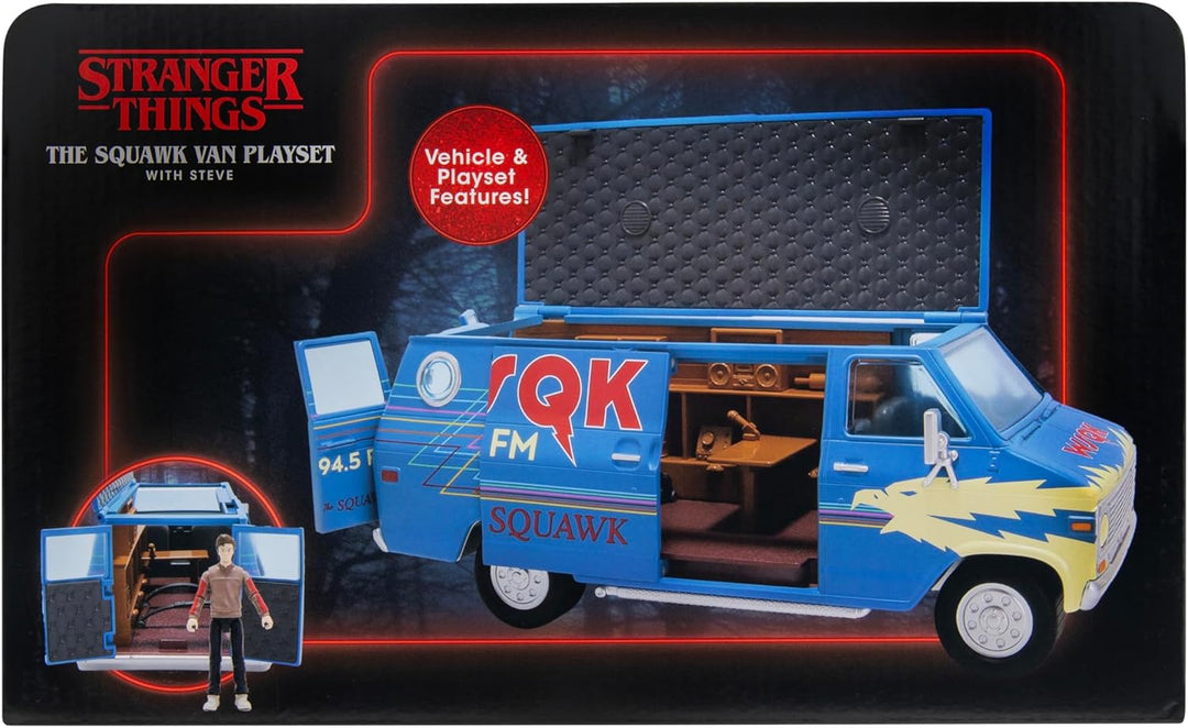 Stranger Things WSQK Van Playset - Vehículo de 8 pulgadas