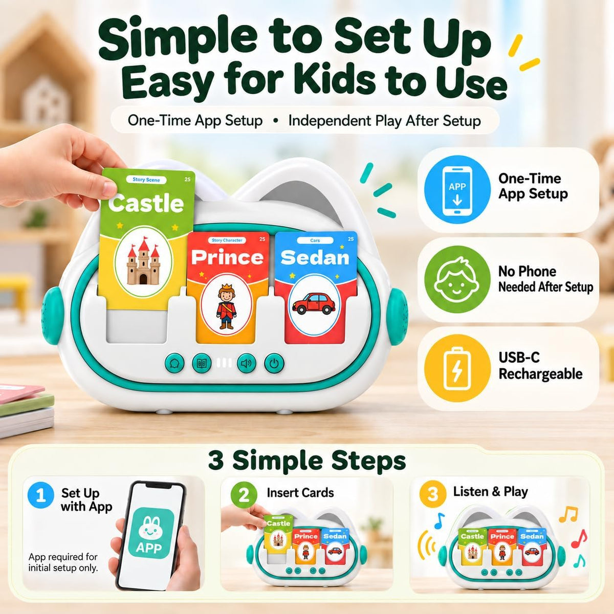Tarjetas didácticas parlantes prémium 2026 y creador de historias para niños pequeños, 150 tarjetas de 300 palabras, juguete de aprendizaje Montessori, juguete educativo de aprendizaje de vocabulario