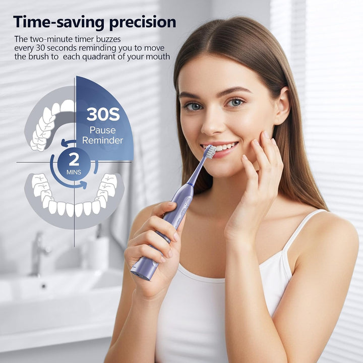 Benhip Cepillo de dientes eléctrico con hilo dental de agua combina...