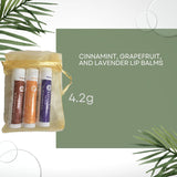 Young Living Trío de bálsamo labial (lavanda, pomelo, canela) de Yo...