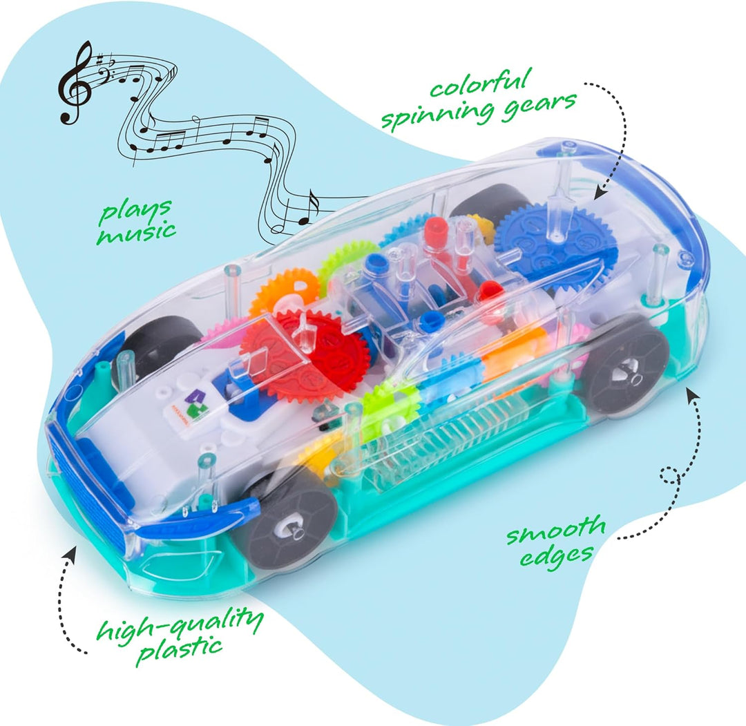 ArtCreativity Juguete sensorial transparente con luz para