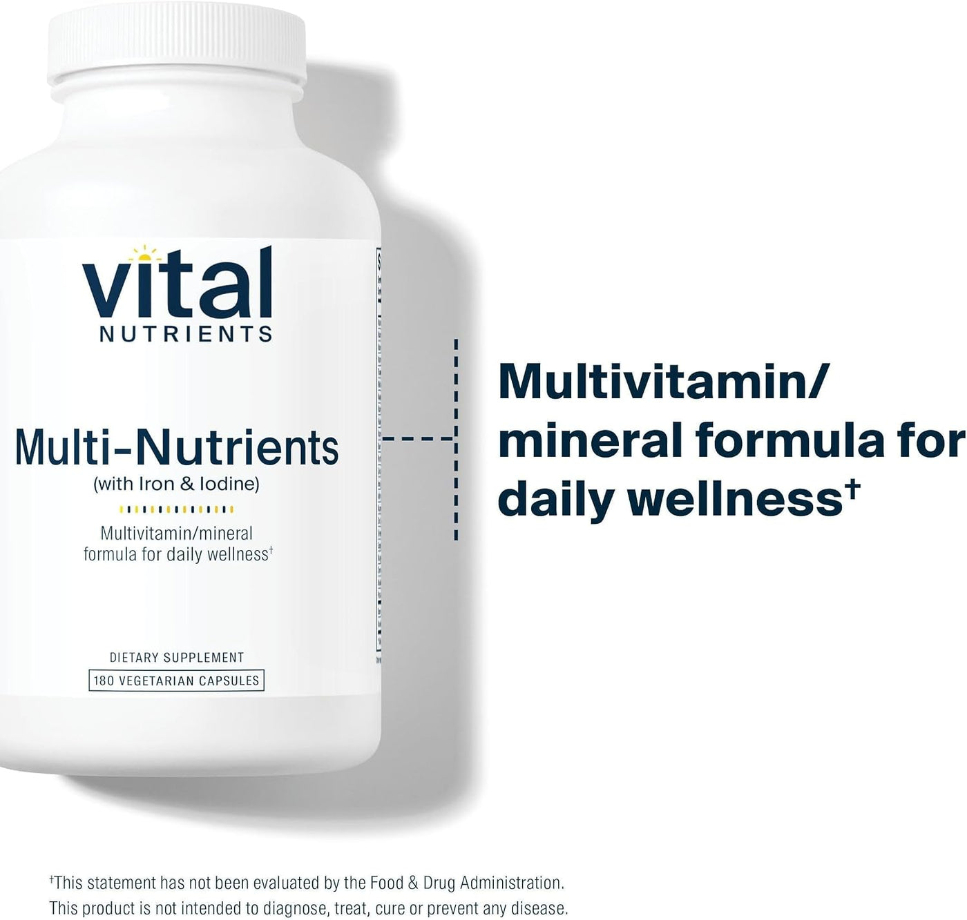 Vital Nutrients - Multi-Nutrientes con Hierro y Yodo - Fórmula Inte...