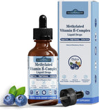 Gotas líquidas del complejo B metilado, multivitamínico completo del complejo, 2 fl oz, Arándano