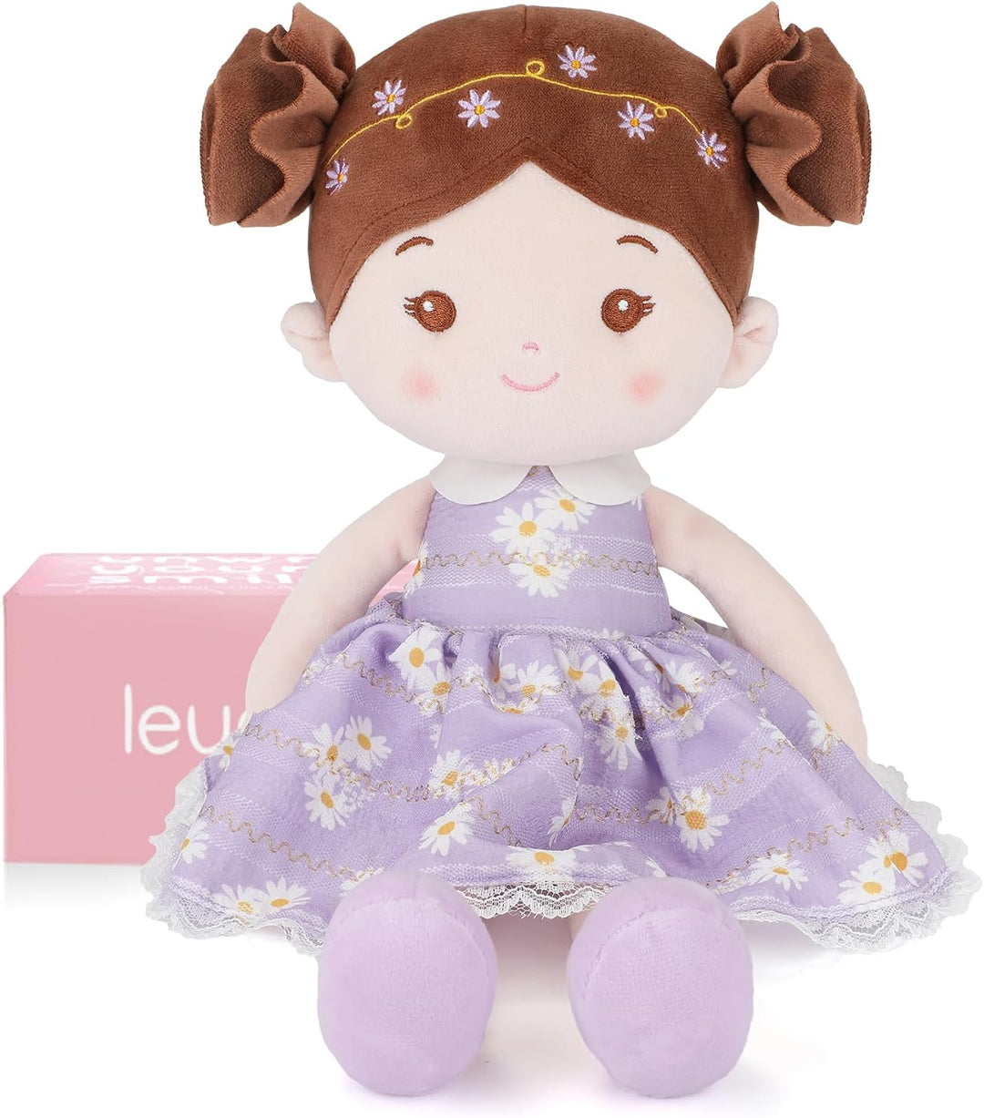 LeyaDoll Muñeca de bebé suave de felpa (40,6 cm), mi primera muñeca...