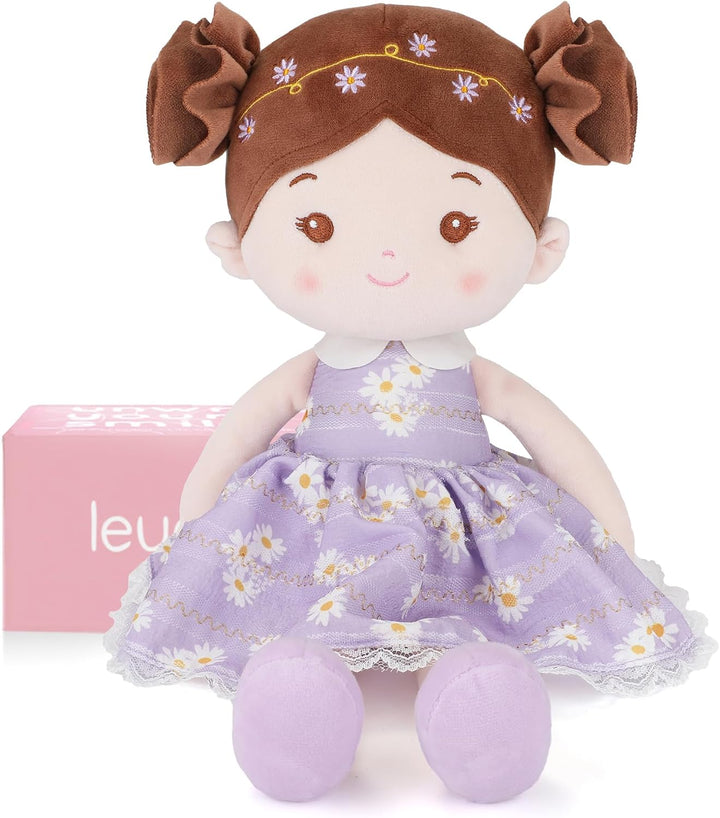 LeyaDoll Muñeca de bebé suave de felpa (40,6 cm), mi primera muñeca...