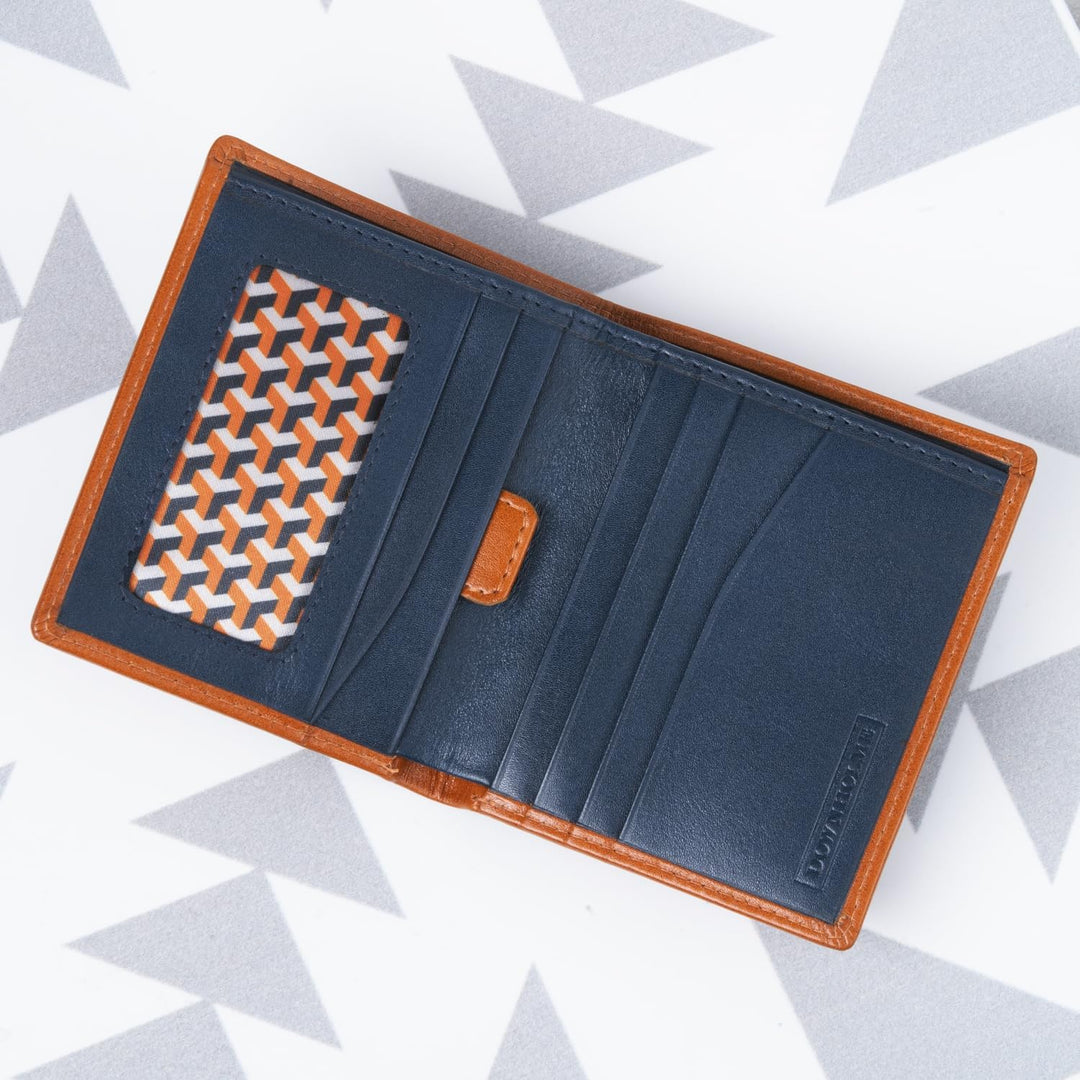 Downholme Billetera de Cuero Bifold con Silueta Delgada para Hombre...
