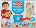 Melissa & Doug Examine & Treat Pet Vet Play Set – Juego de veterinario para niños. El original (24 piezas, gran regalo para niñas y niños – Juguete para niños, adecuado para niños de 3, 4, 5 años en adelante)
