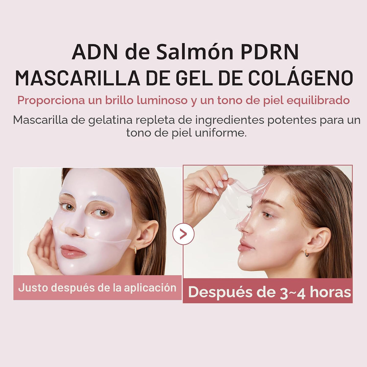 medicube Pink Glass Glow Skin Trio: Máscara de gel de gelatina de c...