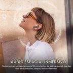 Auriculares inalámbricos con cancelación activa de ruido, sonido de alta