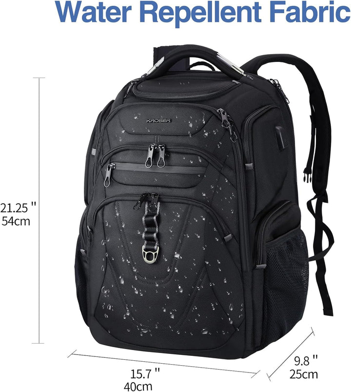 KROSER Mochila para Laptop de Viaje Amigable Mochila Hidrófuga Moch...