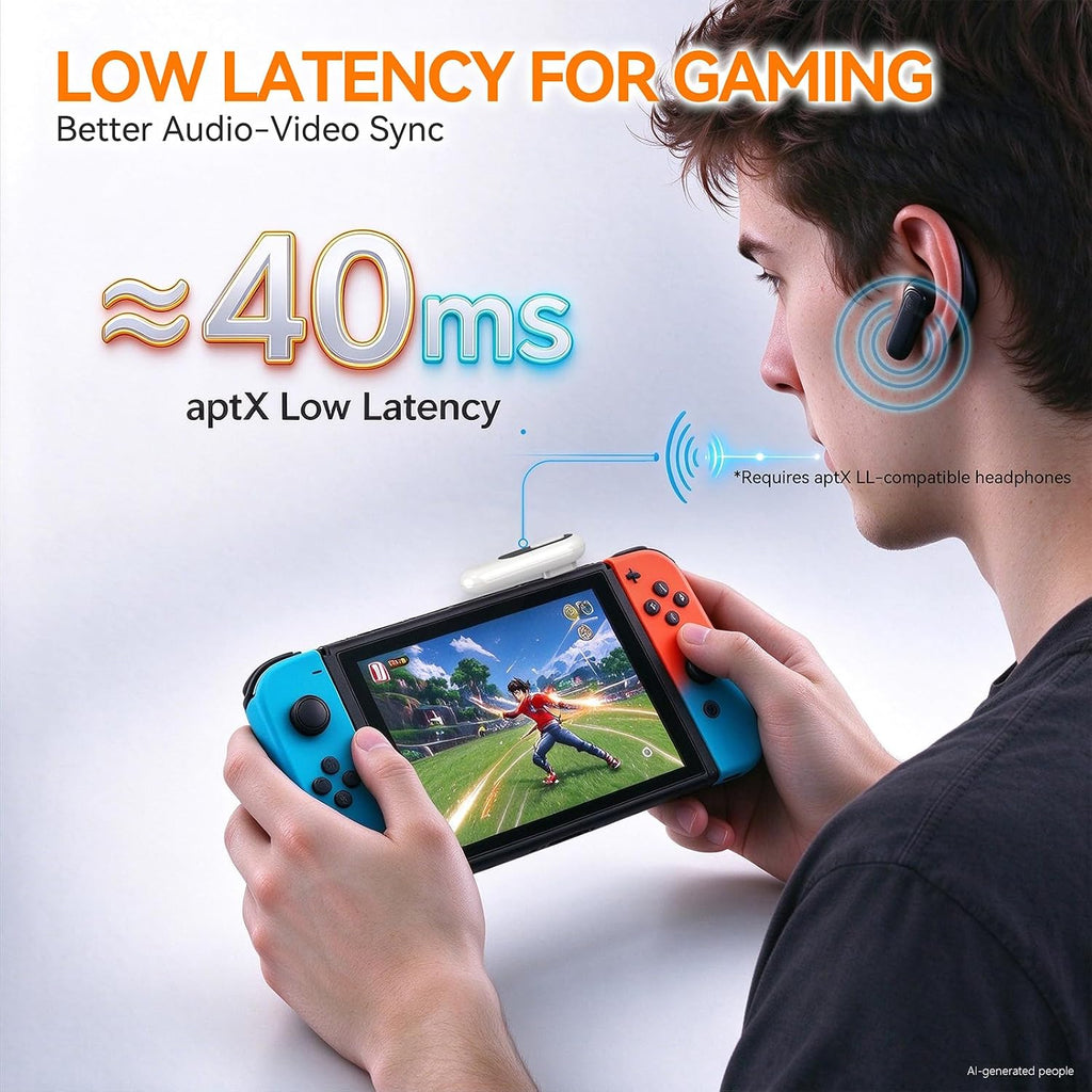 Adaptador de audio Bluetooth 2 en 1 Dongle para PS5