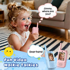 Walkie Talkies de video para niños paquete de 2 juguetes