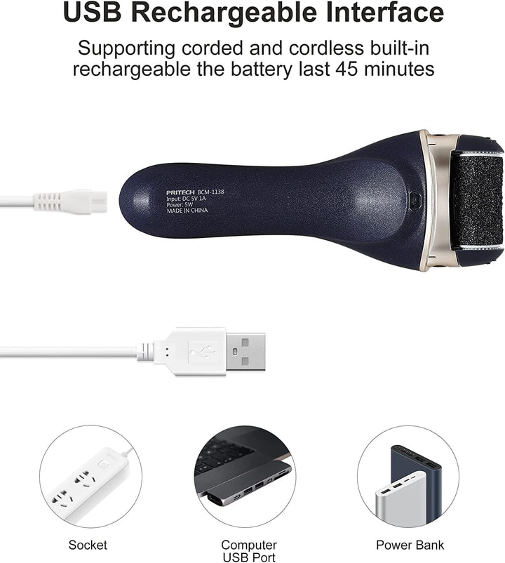 Removedores eléctricos de callos para pies, recargables, herramient...