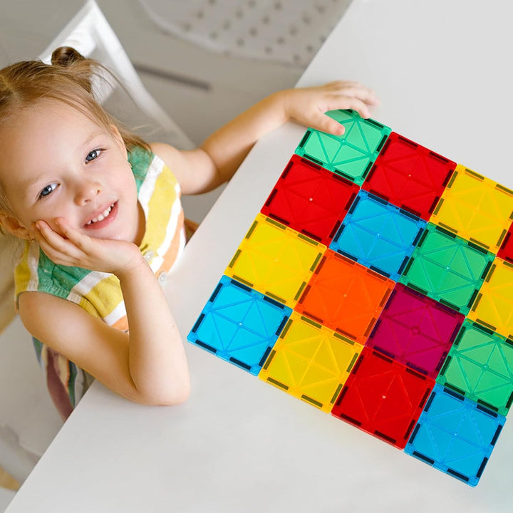 FNJO - Azulejos magnéticos, juego de 110 piezas de bloques de const...
