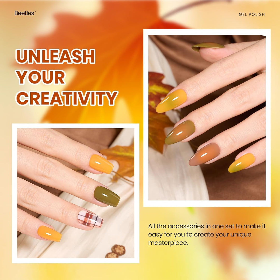 Beetles - Juego de esmaltes de uñas de gel, 20 colores de esmalte d...