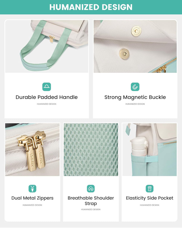 LOVEVOOK Mochila para Portátil para Mujeres, Mochila de Trabajo Con...