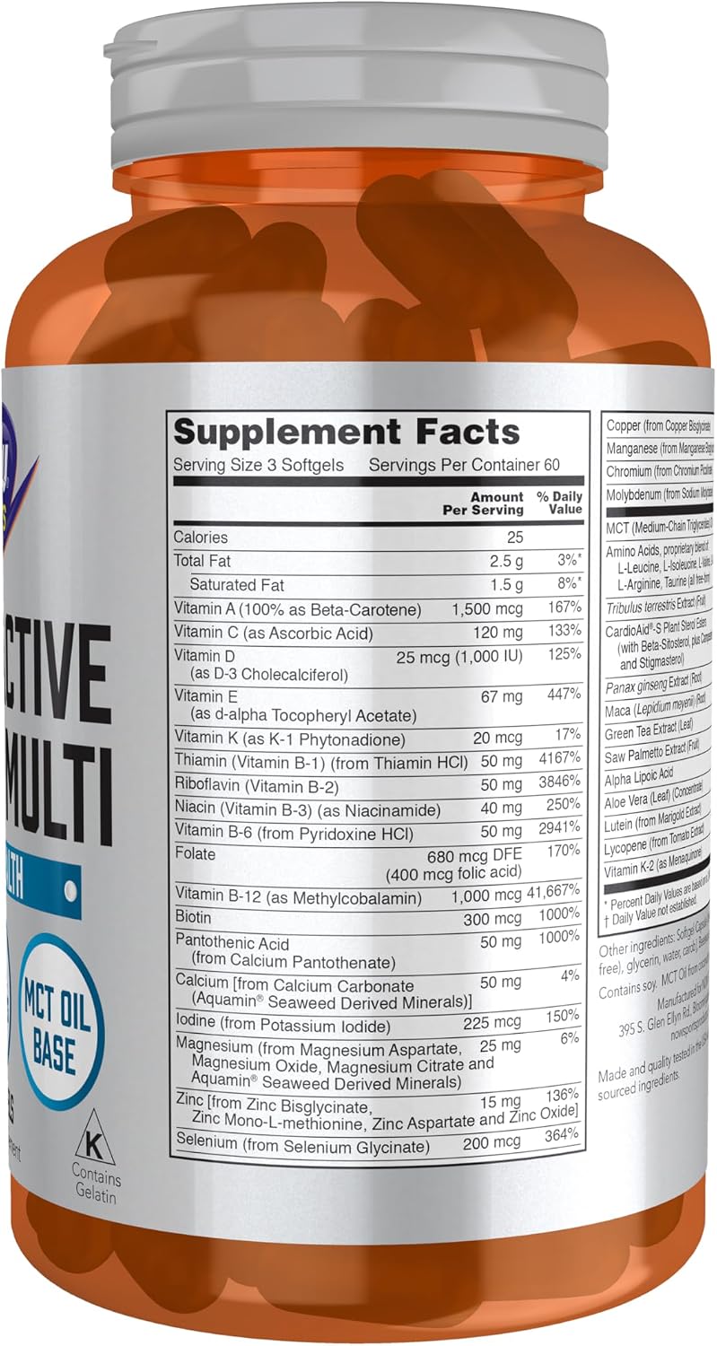 NOW Foods Sports Nutrition, Multi deportes extremos para hombre con...