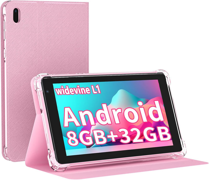 ATOZEE Tableta Android de 7 pulgadas con funda, tablet PC Android O...