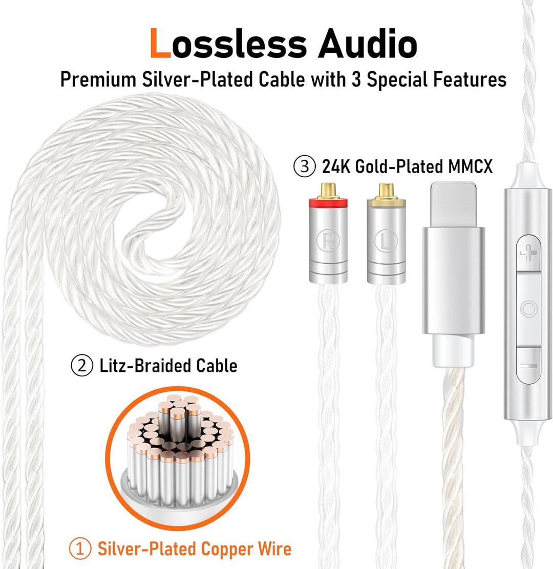 Vibes - Auriculares con cable de 6.8 fl oz, auriculares de alta fid...