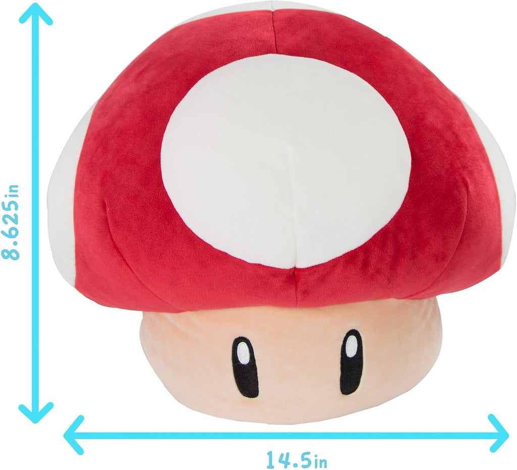 Club Mocchi Mocchi Mario Kart - Sombrero de Mario de peluche | Muy suave | ideal para niños y coleccionistas, Hongo