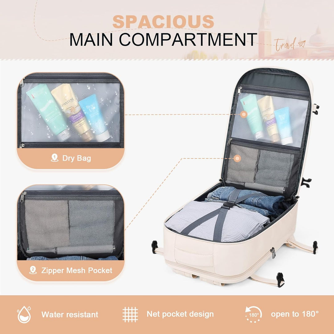 Maelstrom Mochila de viaje para mujeres y hombres, mochila impermea...