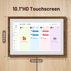 10.1" calendario digital pantalla táctil de pared, sin suscripción
